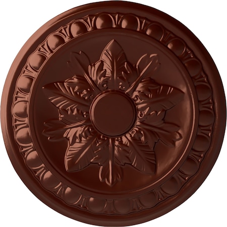 Ekena Millwork Exeter Ceiling Medallion (Fits Canopies up to 3 1/8"), 17 3/4"OD x 1 1/8"P, Antique Copper CM17EXACS